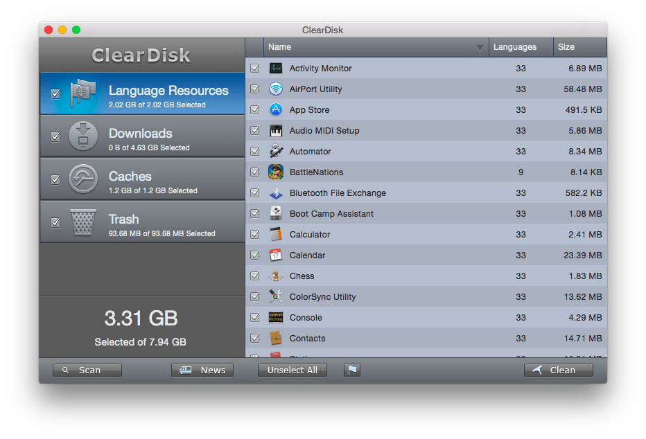 Free disk cleaner for mac os x lion